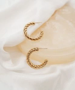 WELL DUNN Accessories SPIN CHUNKY TWISTED HOOP