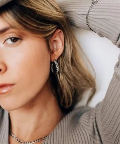 WELL DUNN Accessories SPIN CHUNKY TWISTED HOOP