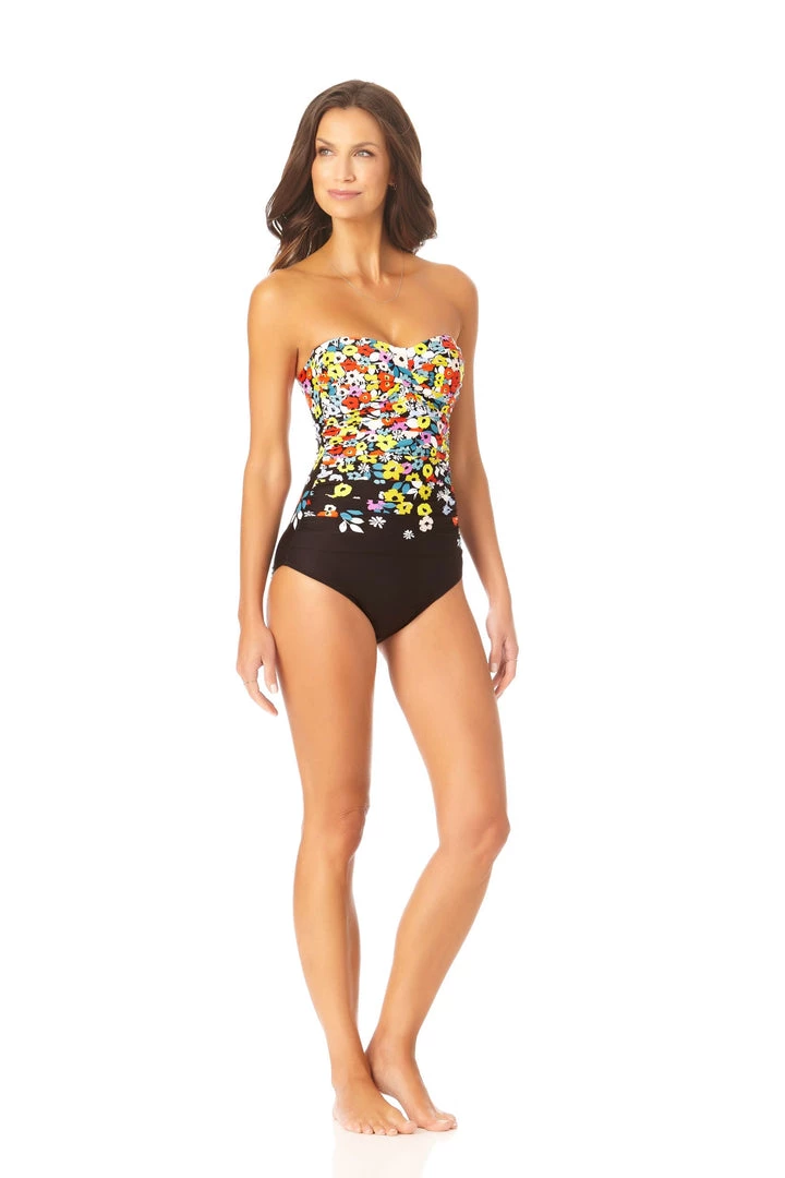 All Women's Swimwear ANNE COLE FLOWER FIELD ONE PCE BANDEAU 5 All Women's Swimwear ANNE COLE FLOWER FIELD ONE PCE BANDEAU