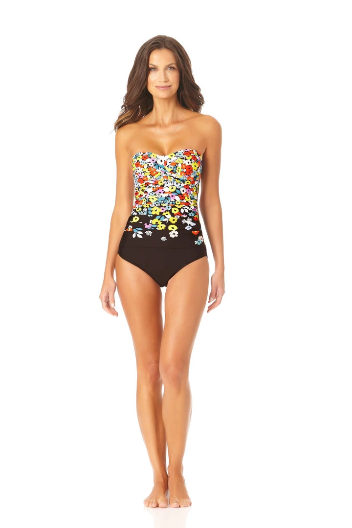 All Women's Swimwear ANNE COLE FLOWER FIELD ONE PCE BANDEAU 6 All Women's Swimwear ANNE COLE FLOWER FIELD ONE PCE BANDEAU