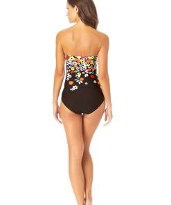 All Women's Swimwear ANNE COLE FLOWER FIELD ONE PCE BANDEAU 11 All Women's Swimwear ANNE COLE FLOWER FIELD ONE PCE BANDEAU