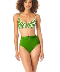 ANNE COLE ZEBRA PRINT UW BRA TOP All Women's Swimwear