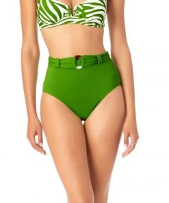 All Women's Swimwear ANNE COLE BELTED HIGH WAIST BOTTOM