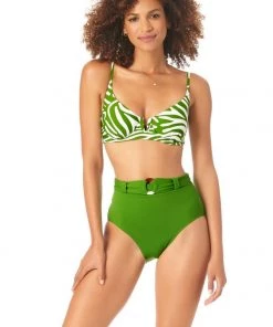 ANNE COLE ZEBRA PRINT UW BRA TOP All Women's Swimwear