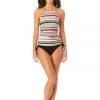 ANNE COLE STRIPED HIGH NECK TANKINI TOP 1 ANNE COLE STRIPED HIGH NECK TANKINI TOP
