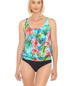 PENBROOKE TASTE OF TROPICS BLOUSON TANKINI All Women's Swimwear
