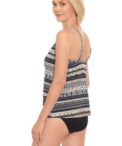 PENBROOKE ALL LINED UP HIGH NECK TANKINI All Women's Swimwear