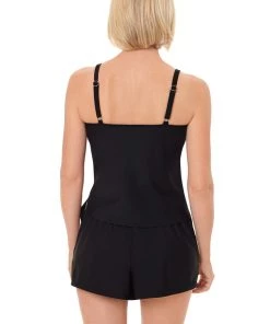 PENBROOKE SOLID WRAP SWIM ROMPER All Women's Swimwear