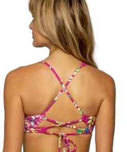 All Women's Swimwear 68T SUNSETS BRANDI BRALETTE ORCHID OASIS PRINT