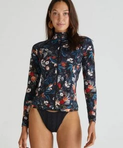 AQUA BLU ABUNDANCE LS FULL ZIP RASHGUARD