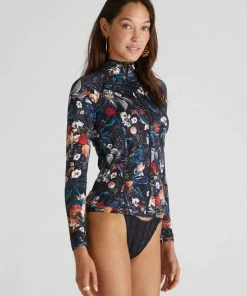 AQUA BLU ABUNDANCE LS FULL ZIP RASHGUARD