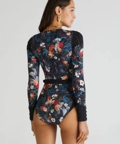 AQUA BLU ABUNDANCE LONG SLEEVE ONE PCE SUIT