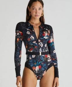 AQUA BLU ABUNDANCE LONG SLEEVE ONE PCE SUIT