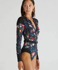 AQUA BLU ABUNDANCE LONG SLEEVE ONE PCE SUIT