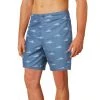 KABO BOTO ORCA PRINT DENIM HYBRID SHORTS