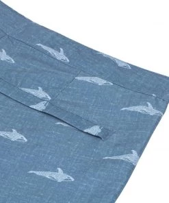 KABO BOTO ORCA PRINT DENIM HYBRID SHORTS