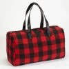The Hula Hut BUFFALO CHECK DUFFLE BAG