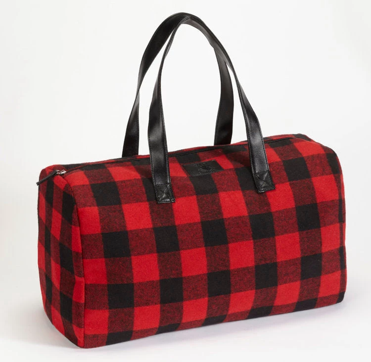 The Hula Hut BUFFALO CHECK DUFFLE BAG 3 The Hula Hut BUFFALO CHECK DUFFLE BAG