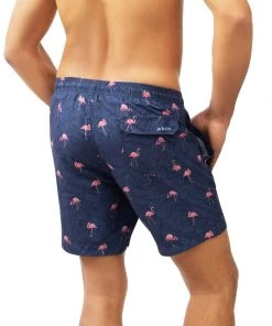 KABO All Men's Swimwear BOTO FLAMINGO PRINT SWIM TRUNK