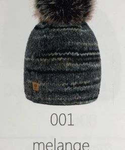 WOOLK Accessories MORGANA TOQUE WITH FAUX FUR POM POM