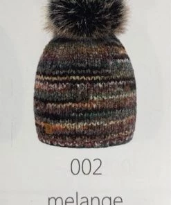 WOOLK Accessories MORGANA TOQUE WITH FAUX FUR POM POM
