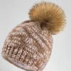 WOOLK Accessories MARINA HAT WITH POM AND LUREX DETAIL