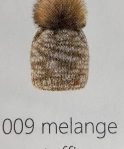 WOOLK Accessories MARINA HAT WITH POM AND LUREX DETAIL