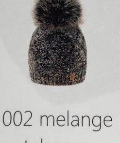 WOOLK Accessories KATRINA CABLE KNIT HAT WITH POM POM