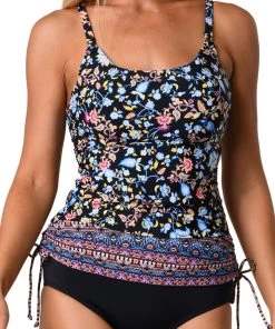 JANTZEN SWIMWEAR JANTZEN BUDDING BORDER UW TANKINI