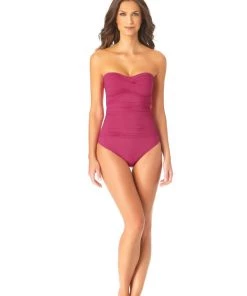 All Women's Swimwear ANNE COLE ONE PCE BANDEAU SUIT