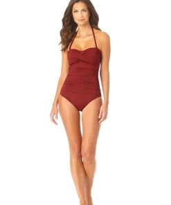 All Women's Swimwear ANNE COLE ONE PCE BANDEAU SUIT 21 All Women's Swimwear ANNE COLE ONE PCE BANDEAU SUIT