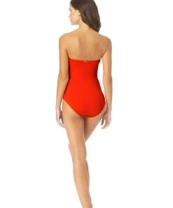 All Women's Swimwear ANNE COLE ONE PCE BANDEAU SUIT 27 All Women's Swimwear ANNE COLE ONE PCE BANDEAU SUIT