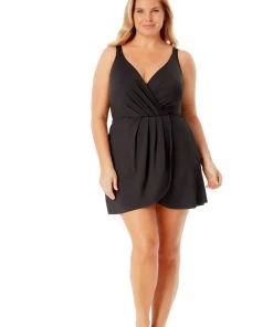ANNE COLE MYPD6100 PLUS SIZE SKIRTED MAILLOT All Women's Swimwear