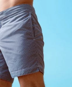 KABO BOTO 8.5" MICRO CHECK SWIM SHORTS All Men's Clothing