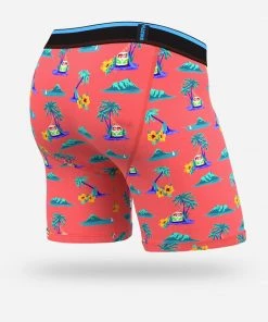 BN3TH Classic Boxer Brief In Aloha Coral Print All Men's Clothing