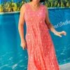 WEST INDIES WEAR All Women's Clothing WEST INDIES BEACH DAYS ALL OVER STAR PRINT MAXI TANK DRESS
