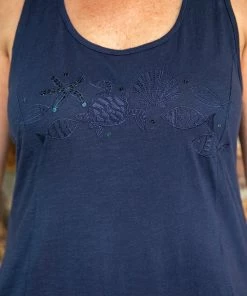 WEST INDIES WEAR WEST INDIES BEACH GARDEN T BACK COTTON KNIT DRESS