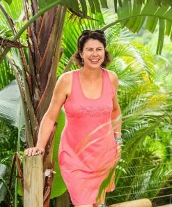 WEST INDIES WEAR WEST INDIES BEACH GARDEN T BACK COTTON KNIT DRESS