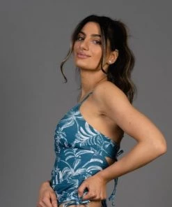 QUINTSOUL ASK YOURSELF TANKINI TOP WITH ADJ SIDES All Women's Swimwear