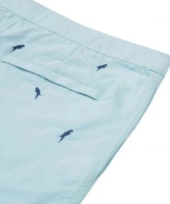 KABO 41467 BOTO 8.5" HYBRID SWIM SHORT WITH NAVY EMBR MACAWS All Men's Clothing 9 KABO 41467 BOTO 8.5