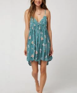 O'NEILL ONEILL FELIX FLORAL PRINT STRAPPY DRESS