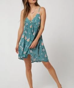 O'NEILL ONEILL FELIX FLORAL PRINT STRAPPY DRESS