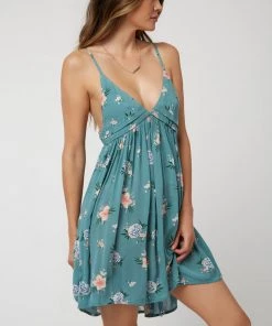 O'NEILL ONEILL FELIX FLORAL PRINT STRAPPY DRESS