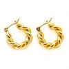 LUV AND BART LANA TWIST HOOP EARRING