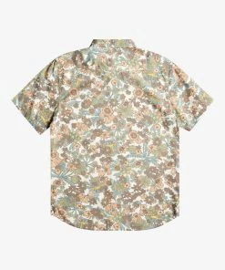 QUIKSILVER MORNING TRIP FLORAL COTTON SHIRT