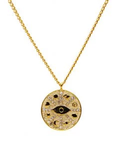 LUV AND BART TALIA NECKLACE WITH EVIL EYE PENDANT Accessories