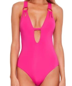 All Women's Swimwear BECCA COLOR CODE PLUNGE ONE PCE