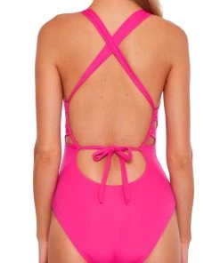 All Women's Swimwear BECCA COLOR CODE PLUNGE ONE PCE