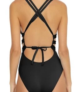 BECCA 1 PCE PLUNGE FRONT SPLIT STRAP