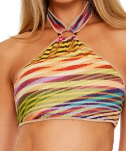 All Women's Swimwear BECCA HIGH NECK BIKINI TOP